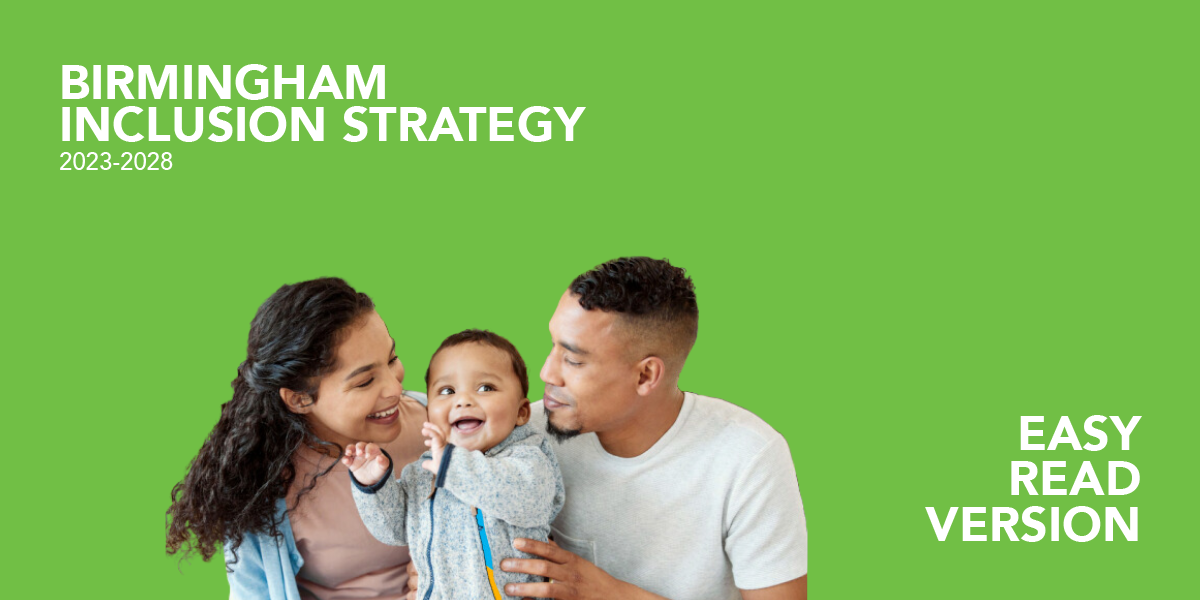 Birmingham Inclusion strategy easy read version. Click to open the document in a new web tab